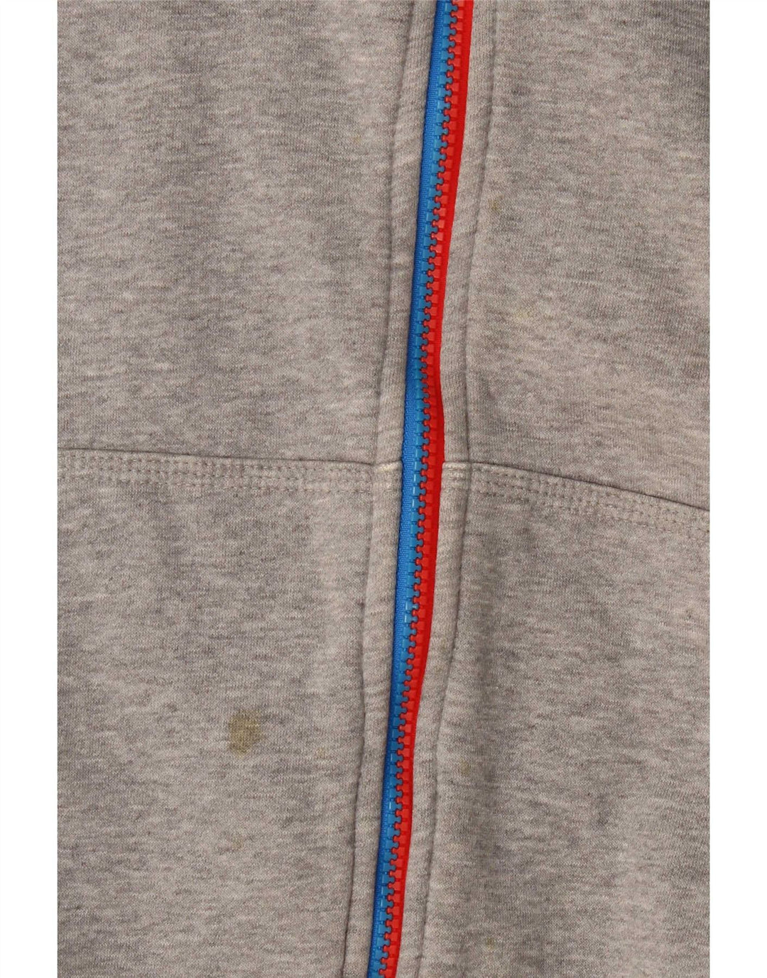 Suéter Nike masculino com capuz e zíper cinza médio algodão