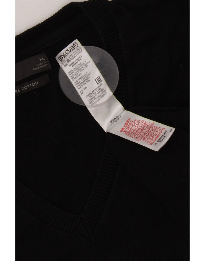 Regata masculina Marks & Spencer com colete XL de algodão preto