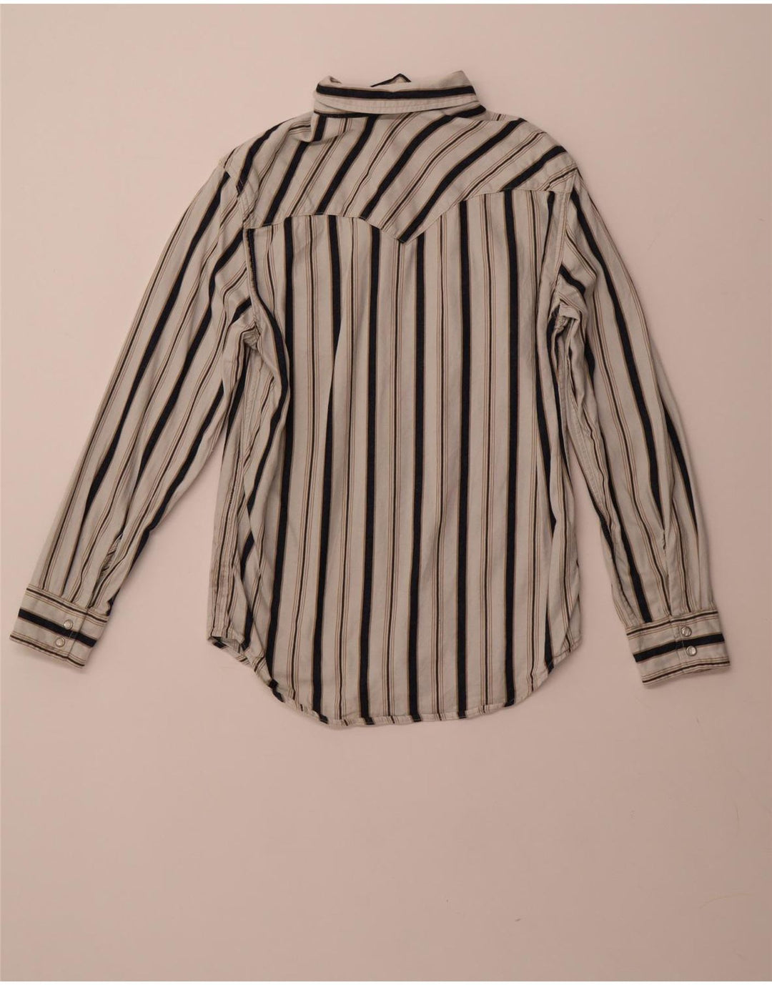 Camisa masculina de flanela LEVI'S pequena listrada branca