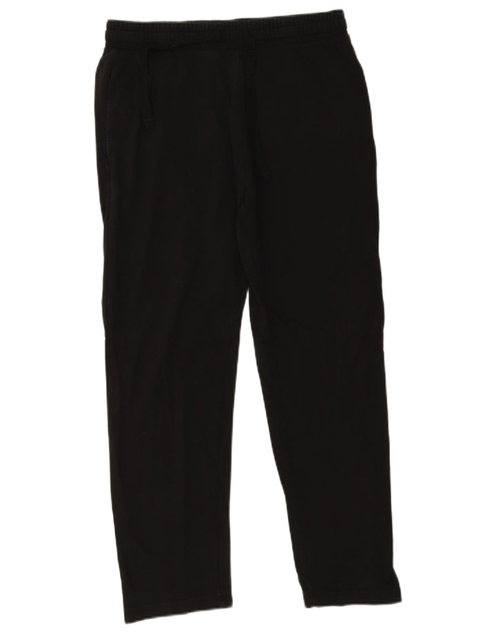 Calça de treino masculina Marks & Spencer de algodão preto médio
