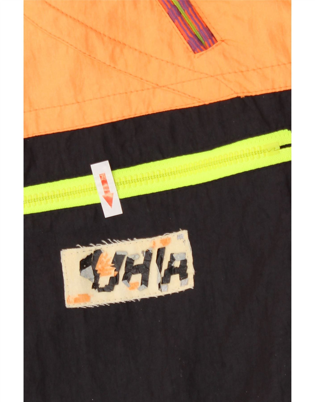 Jaqueta de esqui feminina Luhta Graphic UK 18 XL amarelo colorblock