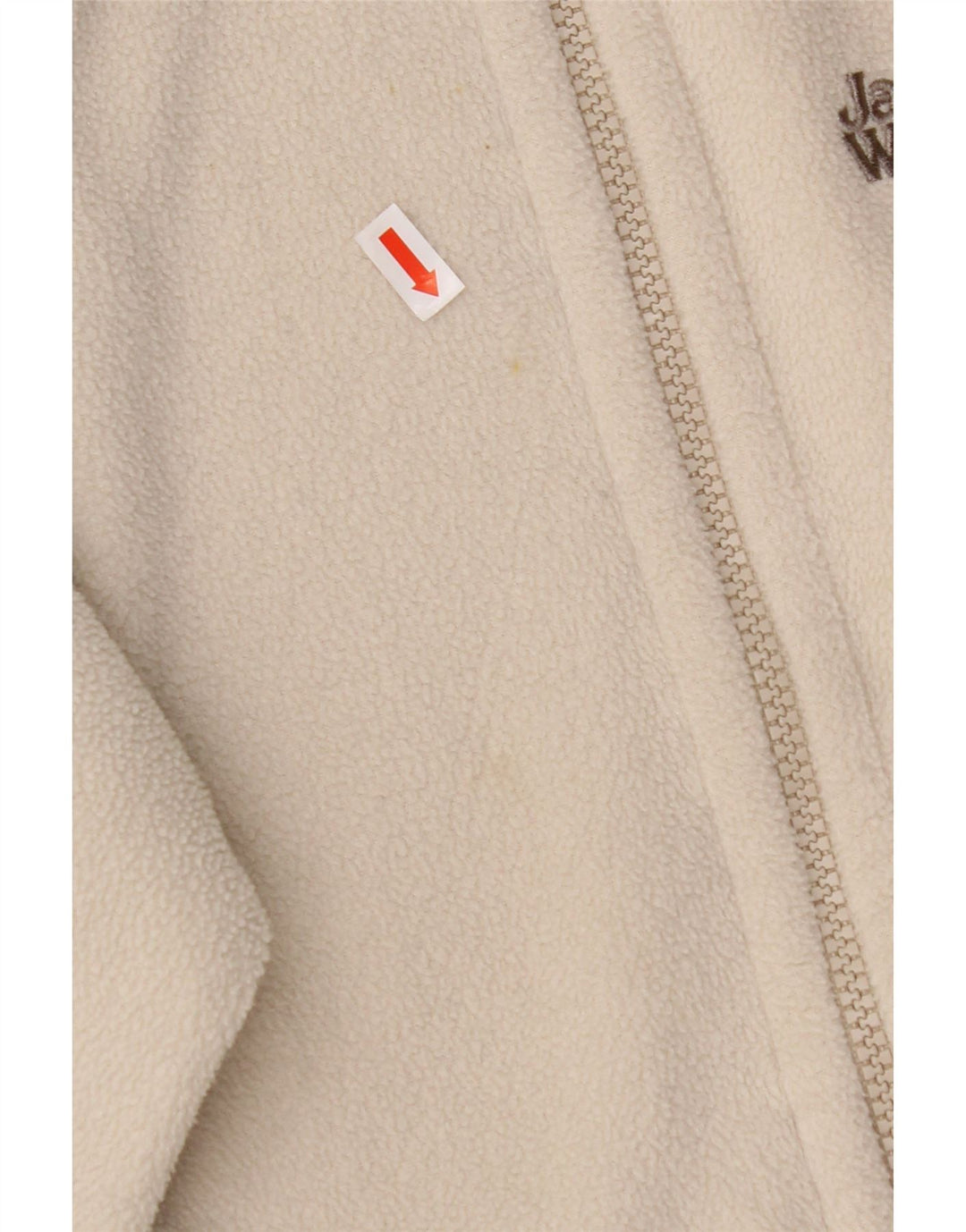 Jaqueta de lã feminina JACK WOLFSKIN Reino Unido 12/14 médio off white poliéster