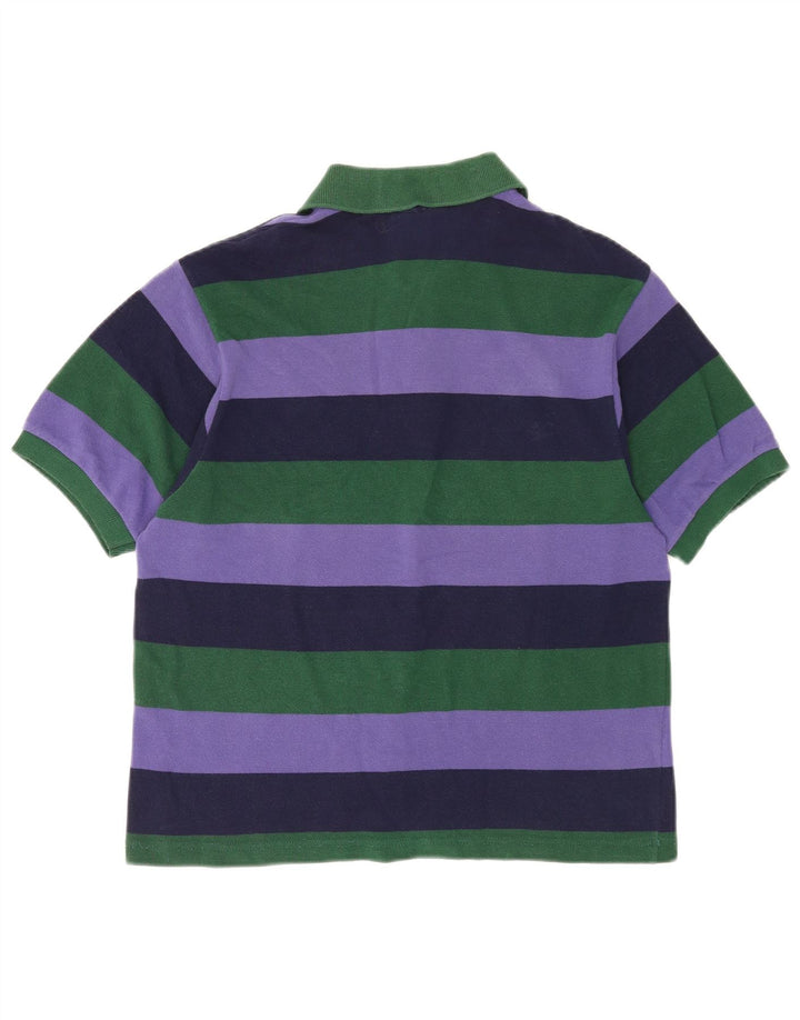 Camisa polo masculina Lacoste tamanho 4 médio listrado multicolorido