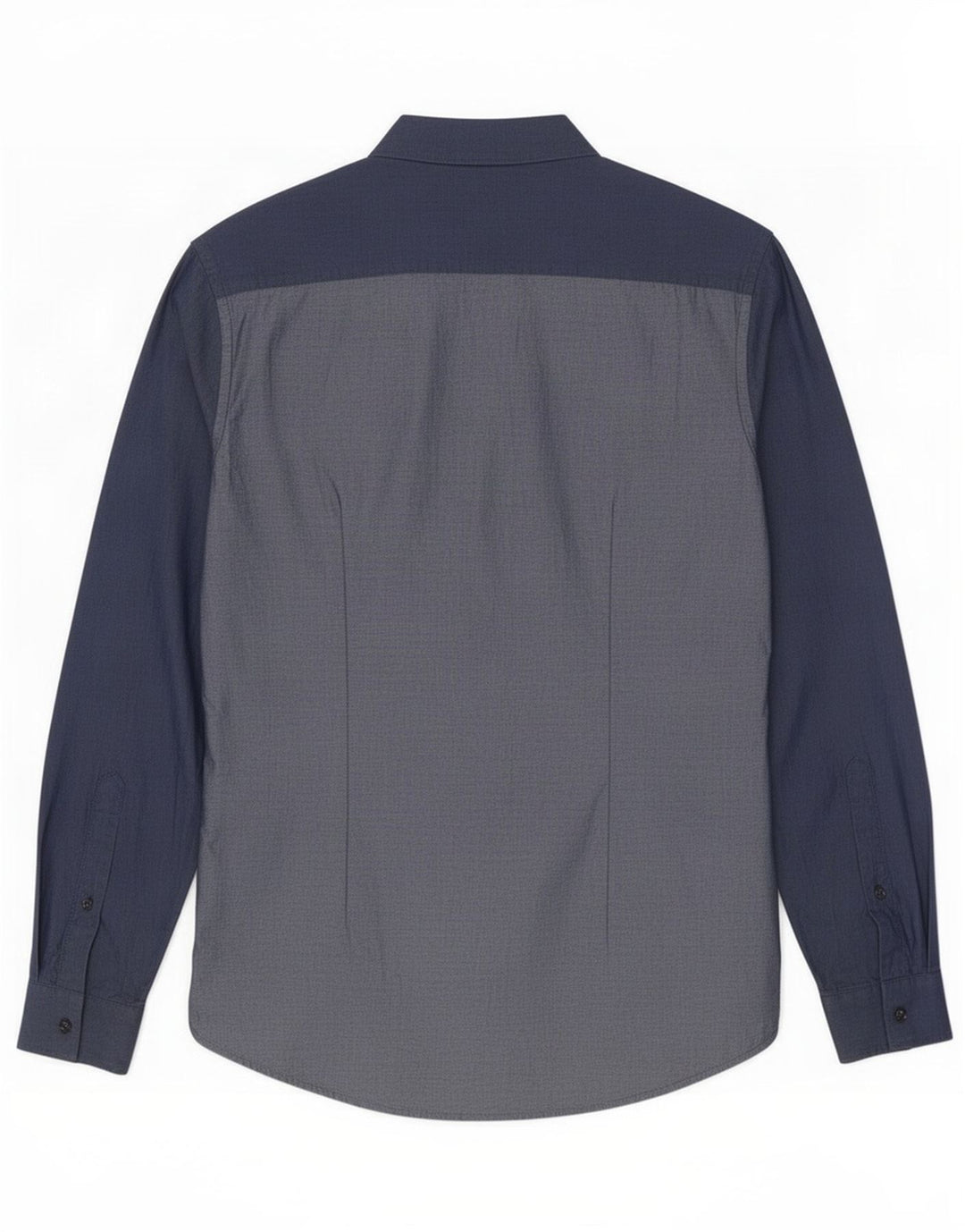 Camisa masculina Trussardi tamanho 40 algodão azul marinho médio