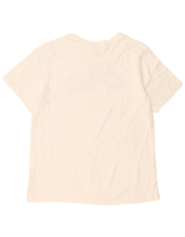 Camiseta gráfica masculina Nike grande algodão branco