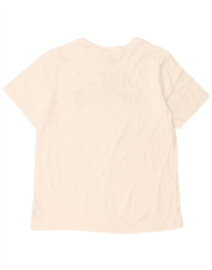 Camiseta gráfica masculina Nike grande algodão branco
