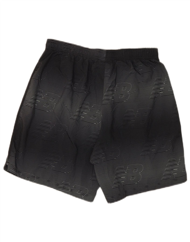 New Balance Mens Graphic Sport Shorts Medium  Black Striped Polyester