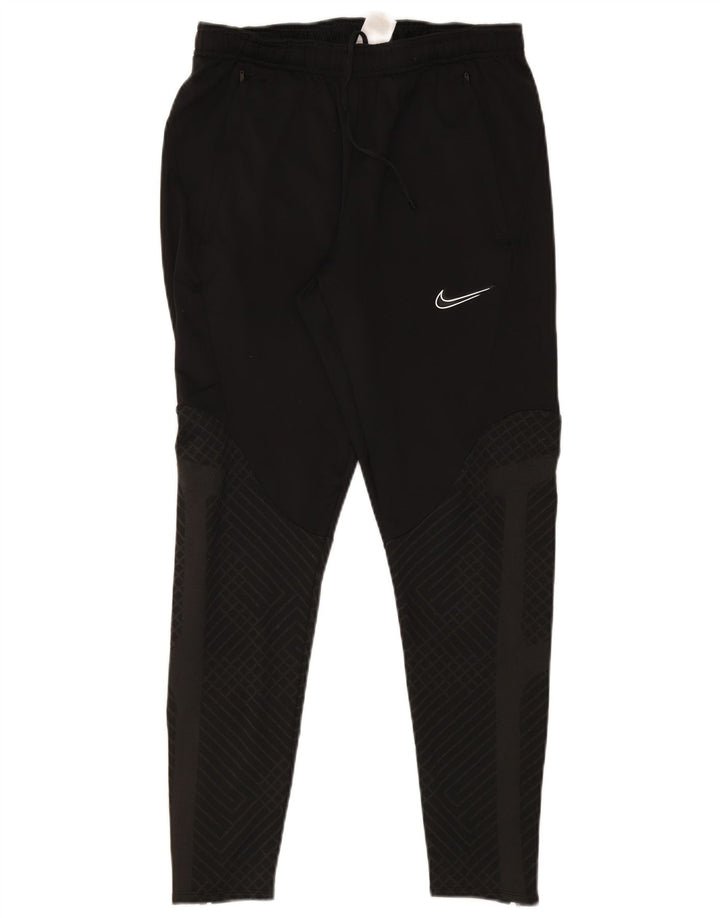 Calça de treino masculina Nike Dri Fit Slim Fit médio preto colorblock