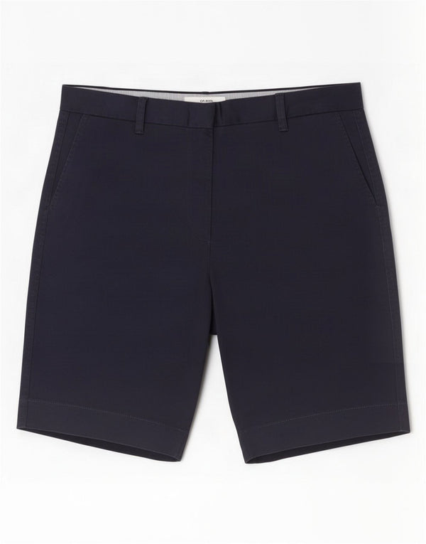Marks & Spencer Womens Chino Shorts UK 14 Large W32 Navy Blue Cotton