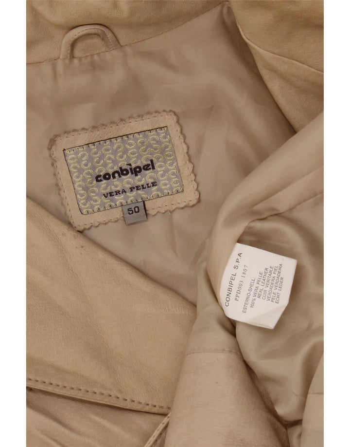 Jaqueta de couro feminina Conbipel IT 50 XL bege