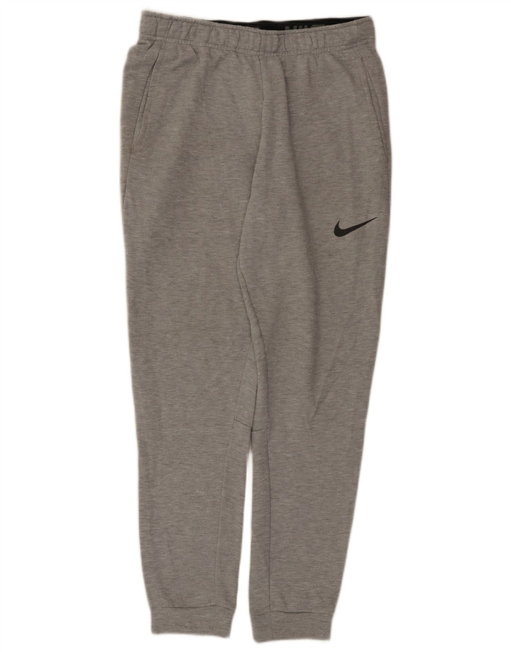 Nike Mens Dri Fit Calças de treino Joggers cinza médio manchado