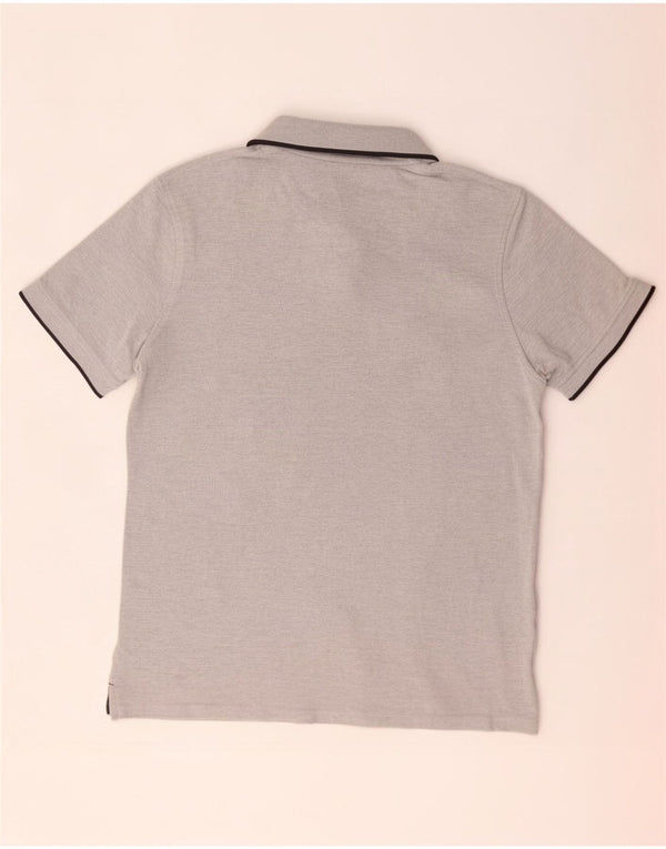 Jack & Jones Mens Polo Shirt 2XL Grey Flecked Cotton