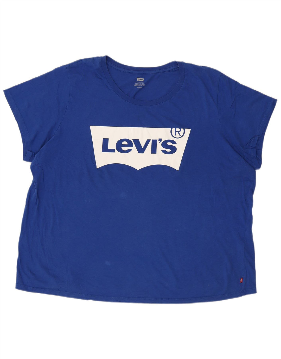 Camiseta gráfica masculina Levi's Top 3XL algodão azul