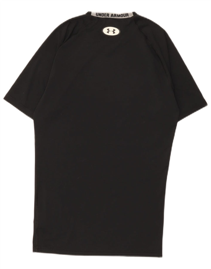 Camiseta masculina Under Armour Heat Gear Top médio preto poliéster