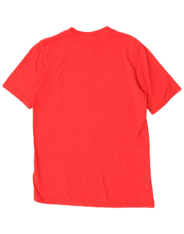 Adidas Mens Graphic T-Shirt Top Pequeno Algodão Vermelho