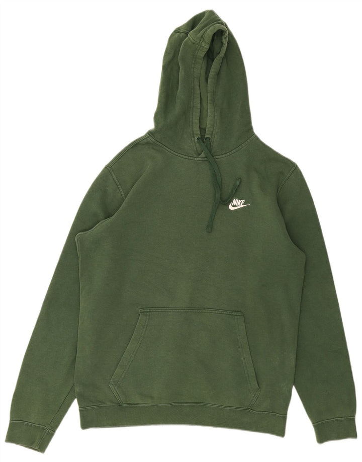 Nike Mens Hoodie Jumper Médio Algodão Verde