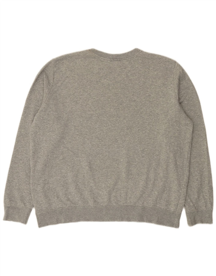 Nike feminino gráfico oversized moletom jumper UK 18 XL cinza manchado