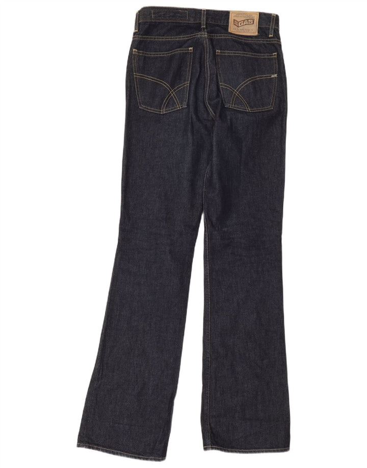 Gas Mens Bootcut Jeans W30 L35 Azul Marinho Algodão