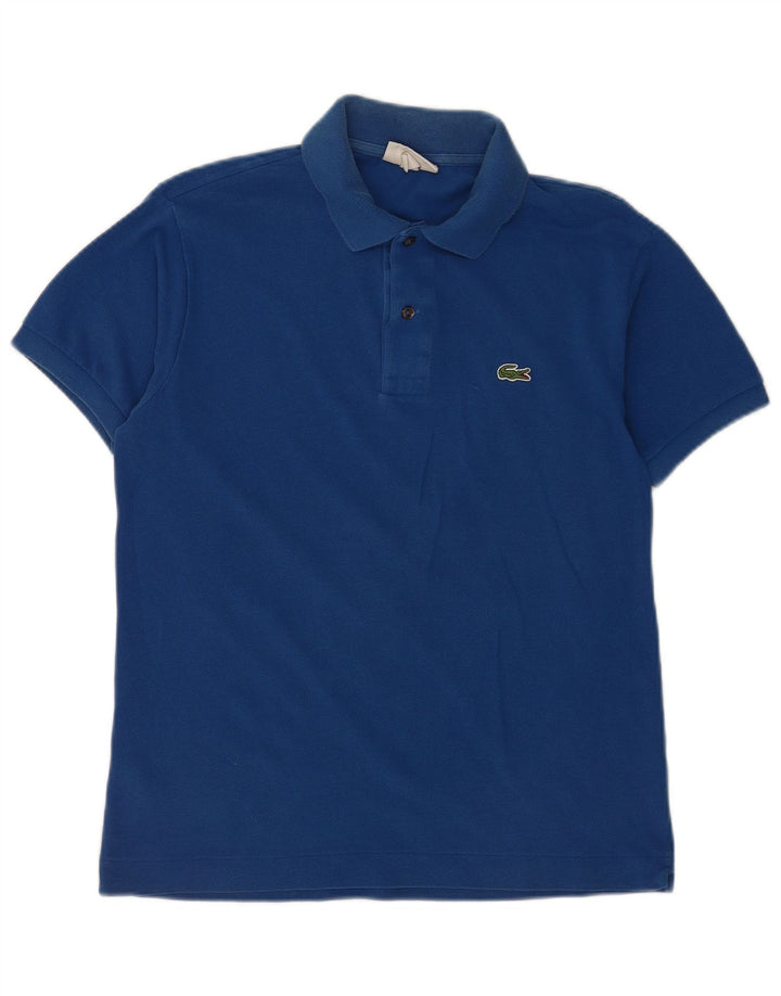 Camisa polo masculina Lacoste Classic Fit tamanho 4 algodão azul médio
