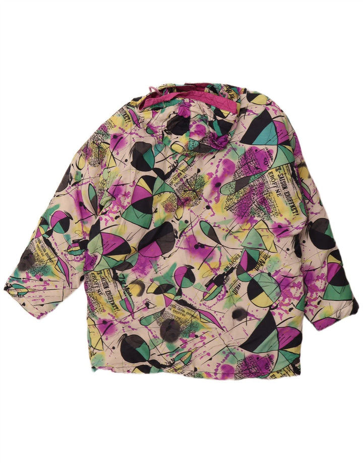 Jaqueta acolchoada com capuz feminina Gil Bret UK 16 grande poliamida multicolorida