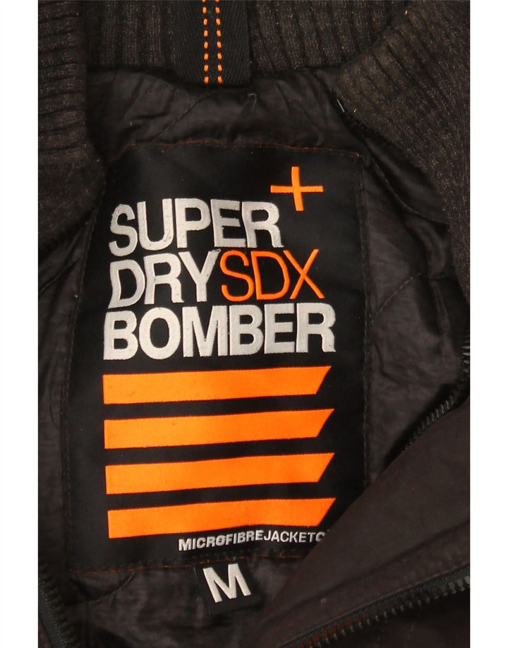 Jaqueta Bomber Masculina Superdry com Capuz UK 38 Médio Preto