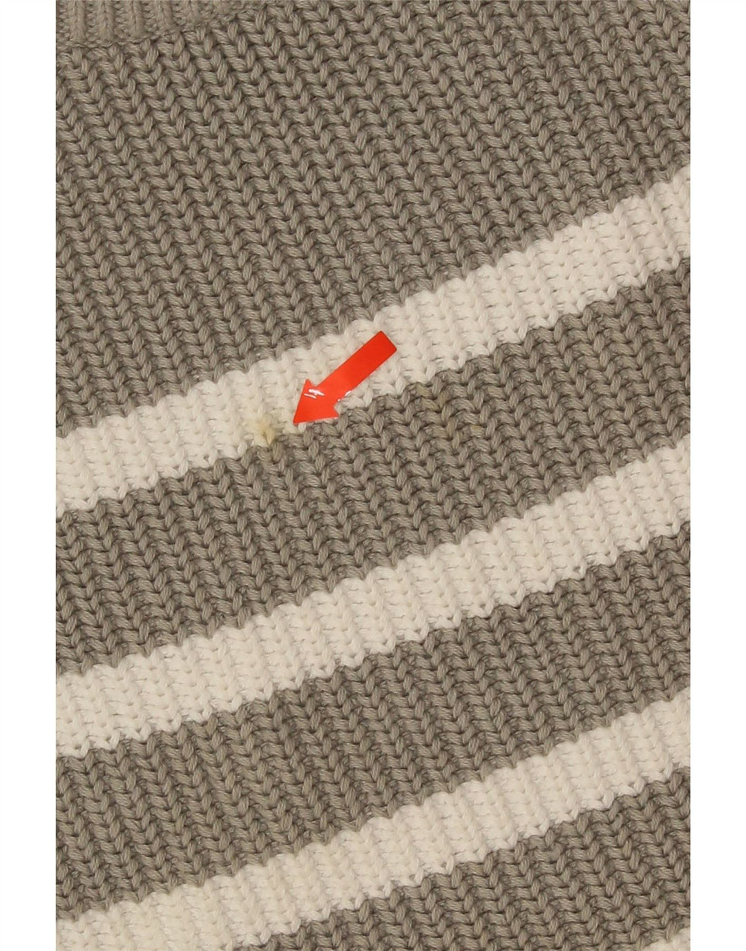 Suéter feminino Marks & Spencer com gola redonda e listrado cinza pequeno Reino Unido 10