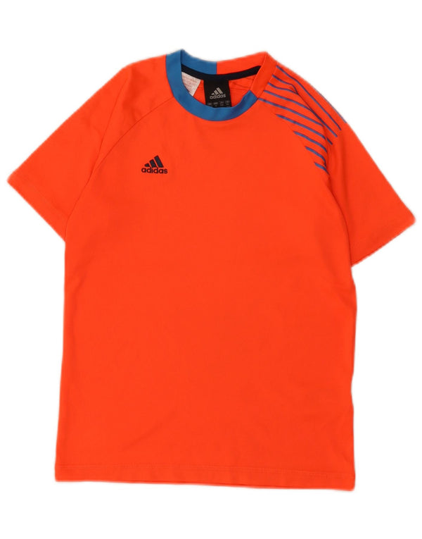 Camiseta Adidas Boys Predator Top 11-12 Anos Laranja Colorblock Poliéster