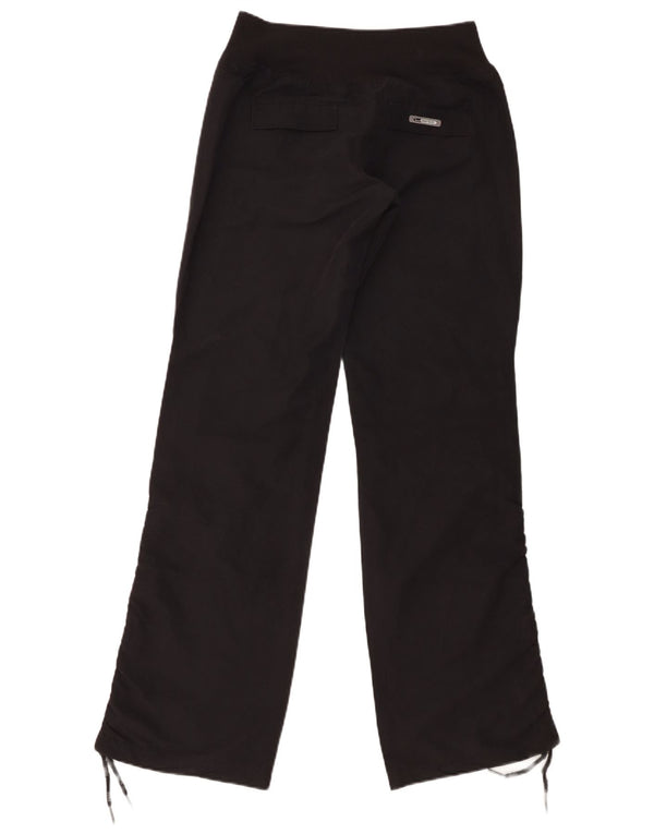 Calça reta feminina Puma UK 8 pequena W26 L33 poliéster preto