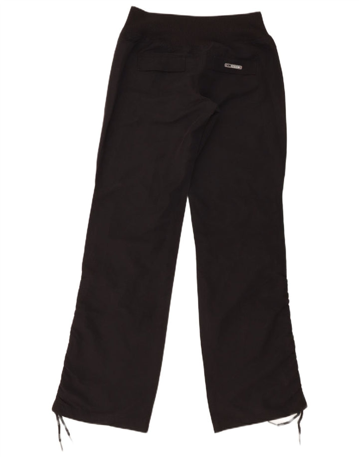 Calça reta feminina Puma UK 8 pequena W26 L33 poliéster preto