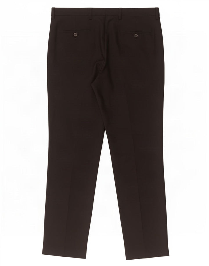 Calça Chino Masculina Marks & Spencer Regular Fit W36 L33 Poliéster Preto