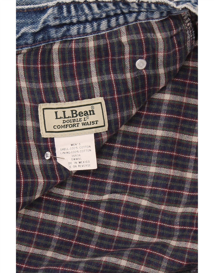 Jeans reto masculino L.L.Bean W36 L34 algodão azul