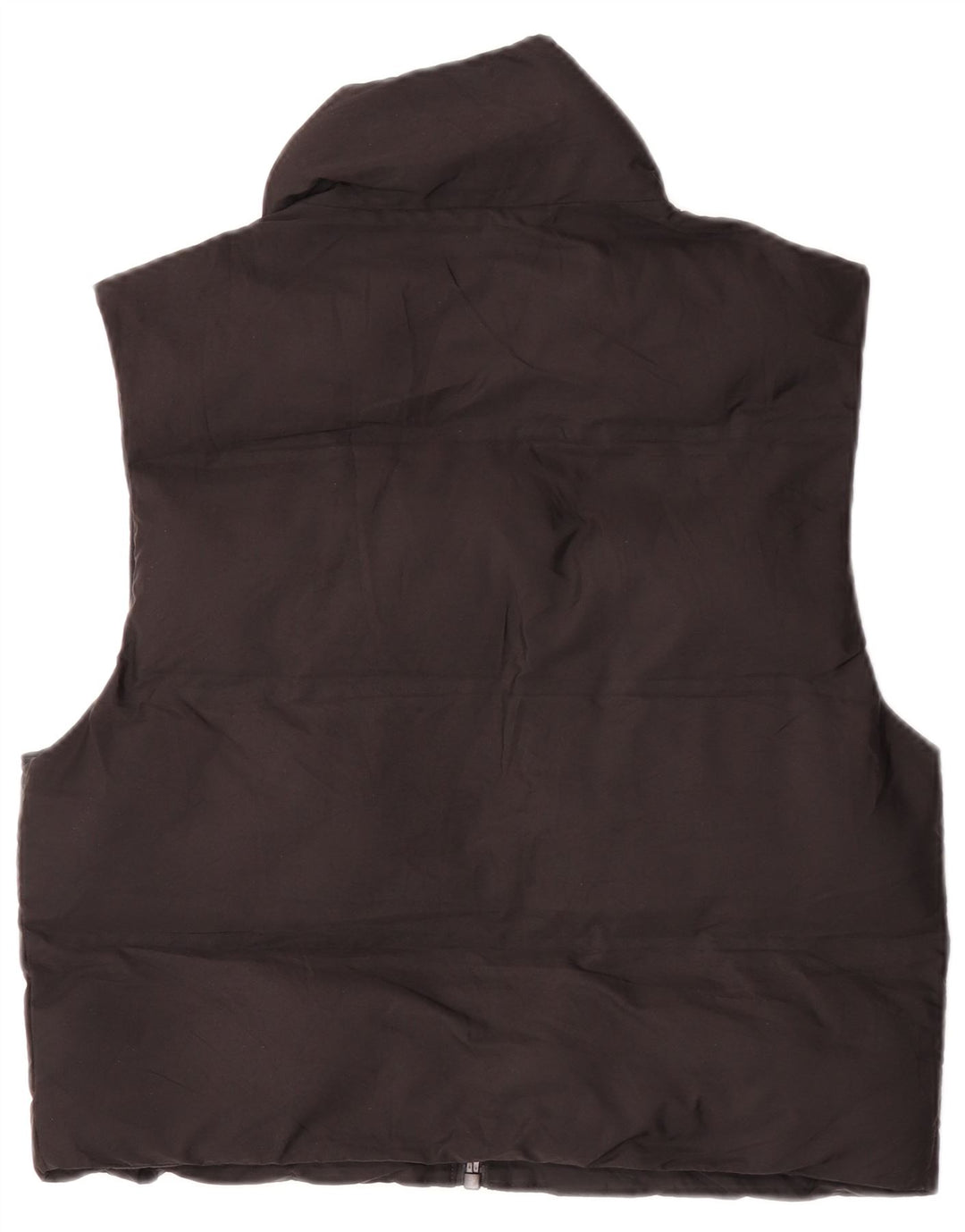 Zara Womens Oversized acolchoado Gilet UK 6 XS poliéster preto