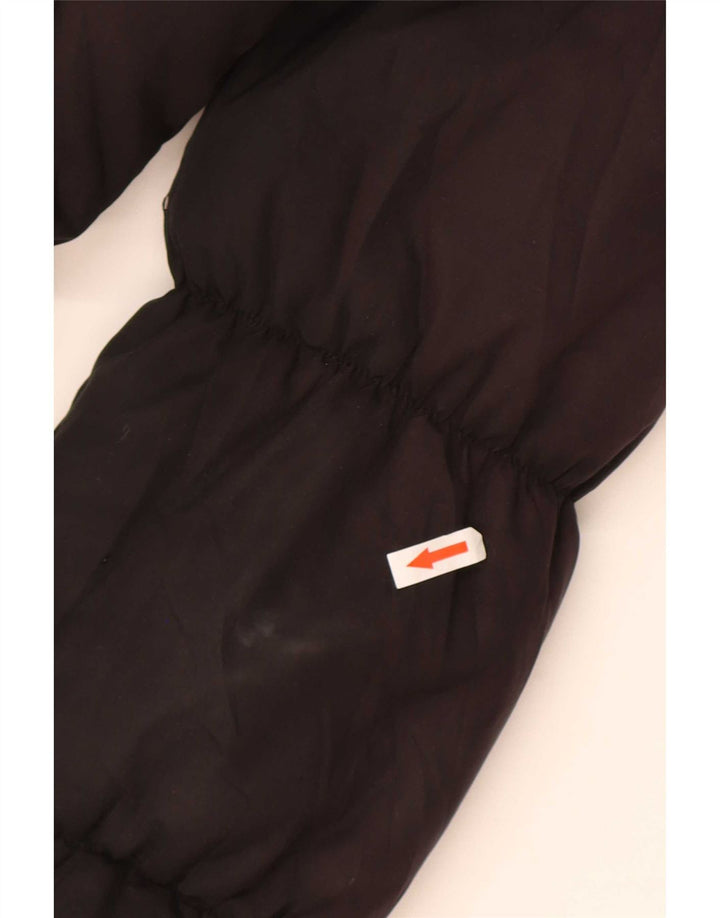 Jaqueta feminina acolchoada com capuz Gap UK 10 pequena preta