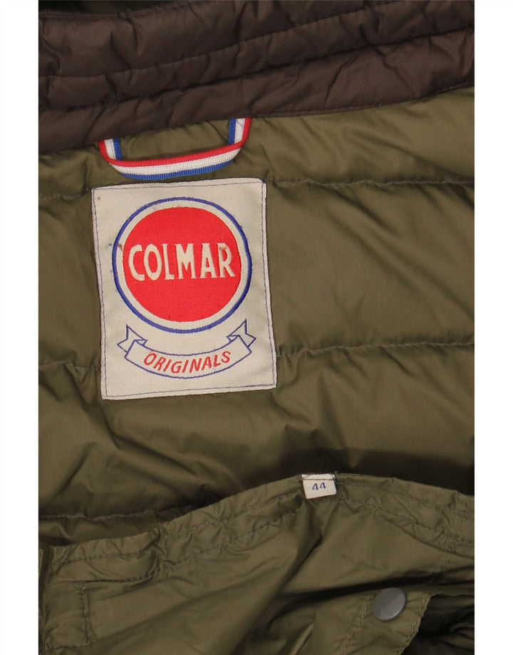Jaqueta masculina acolchoada com capuz Colmar IT 44 XS Khaki Poliamida