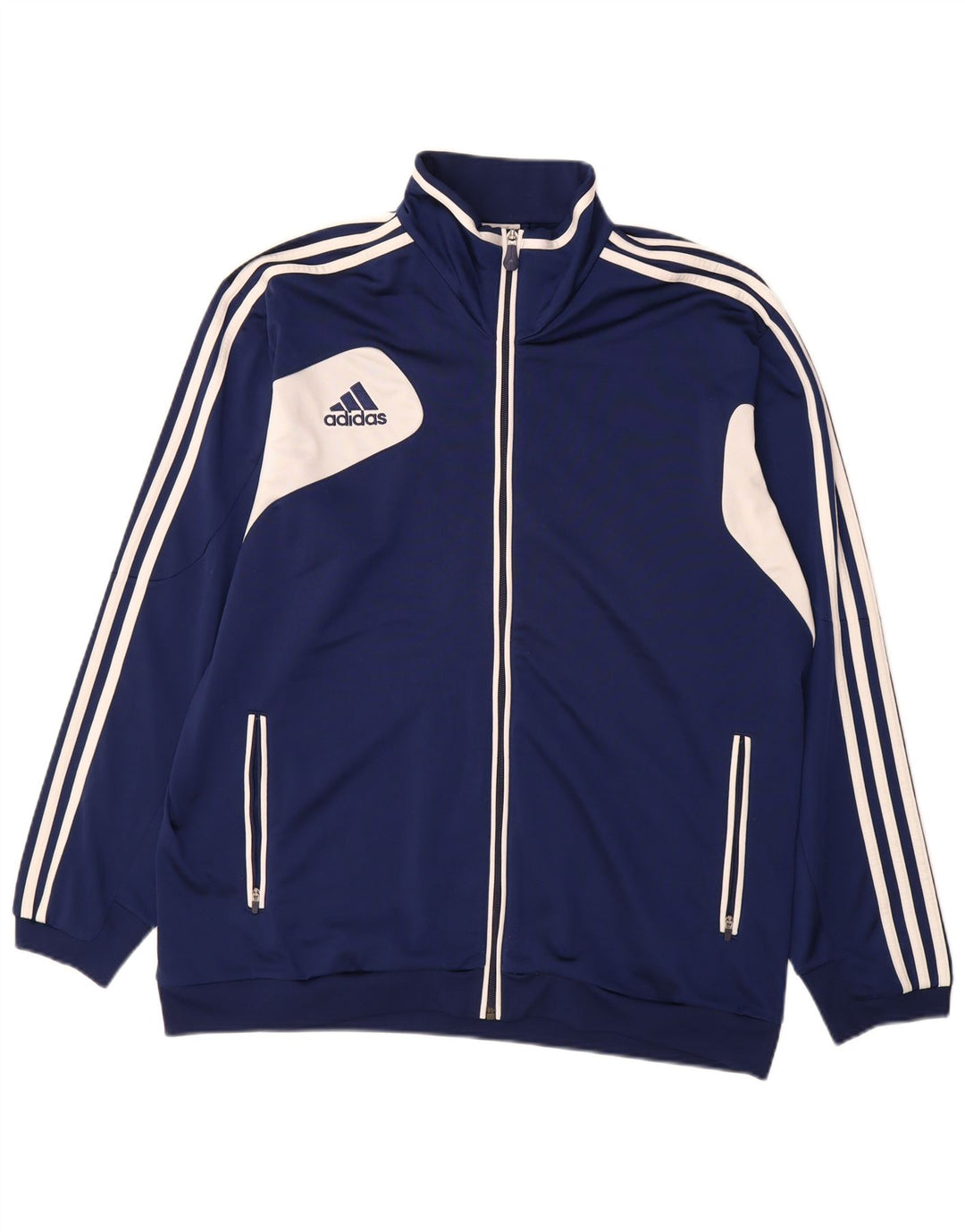 ADIDAS Mens Tracksuit Top Jacket UK 46/48 XL Azul Marinho Colourblock