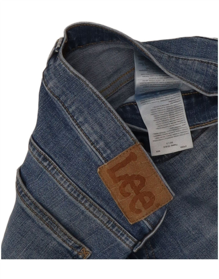 Lee Womens Slim Jeans W32 L30 Azul Algodão