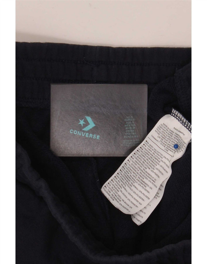 Converse Mens Sport Shorts Pequeno Algodão Azul Marinho