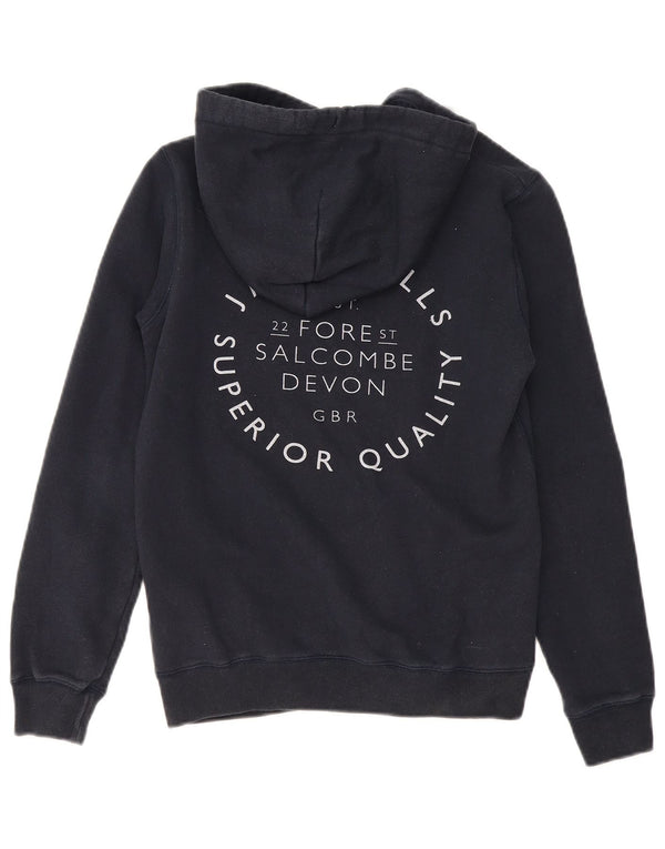 Jack Wills feminino Salcombe gráfico moletom com capuz Reino Unido 8 pequeno azul marinho