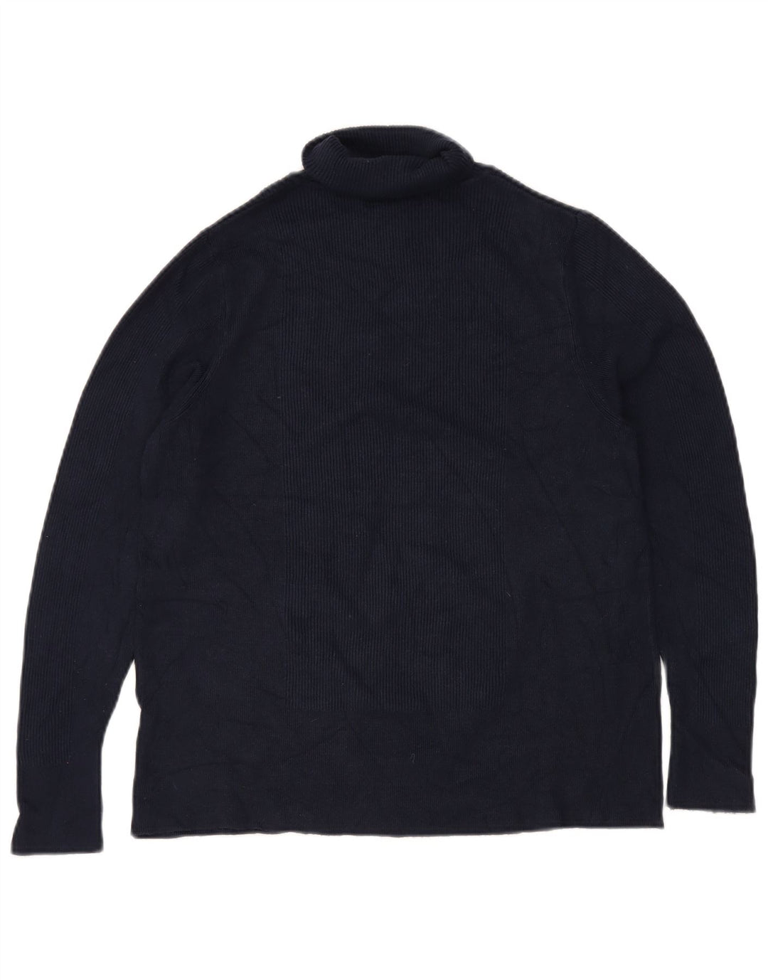 Suéter feminino MARKS & SPENCER com gola redonda UK 22 3XL azul marinho