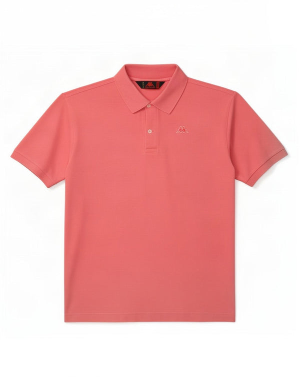 Camisa polo masculina Kappa grande algodão rosa