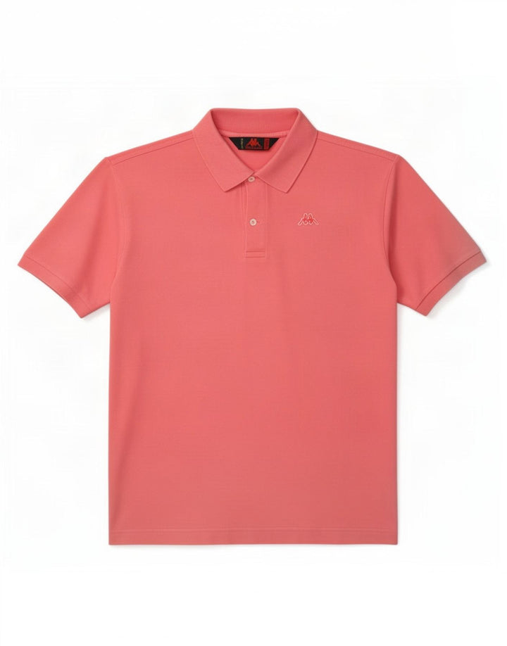 Camisa polo masculina Kappa grande algodão rosa