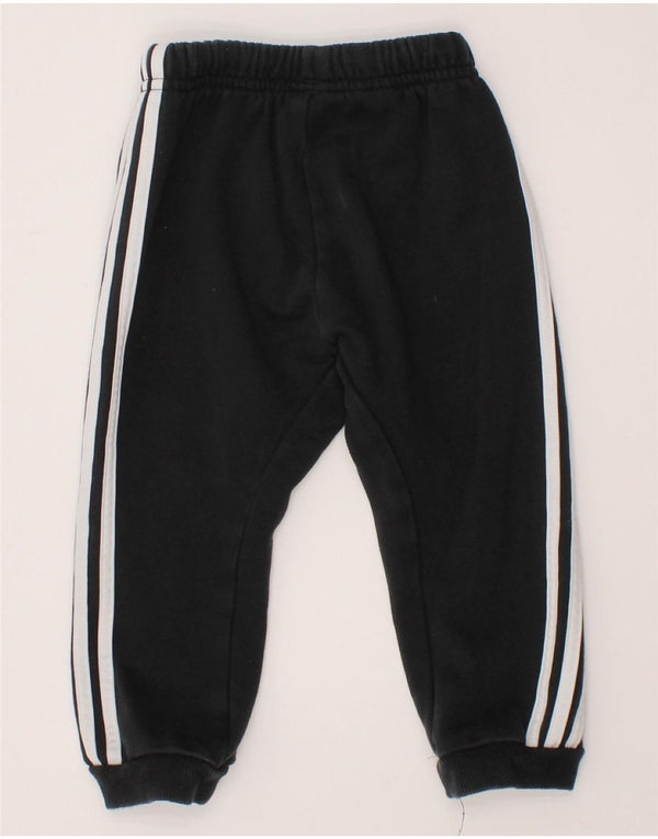 ADIDAS Baby Boys Joggers Calças de treino 12-18 meses de algodão preto