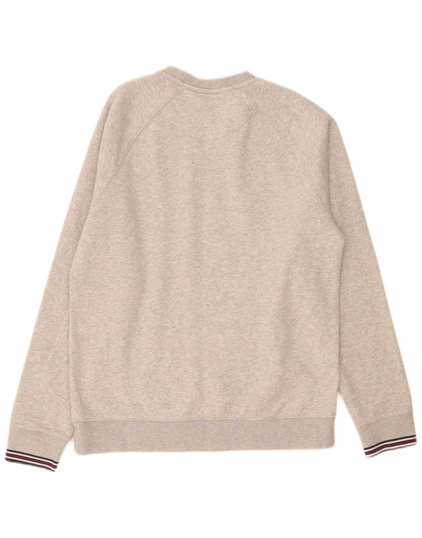 Fila Moletom Masculino Jumper Pequeno Algodão Cinza
