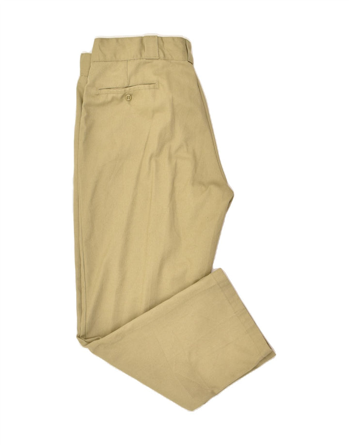 DICKIES Mens Tapered Chino Trousers W38 L30 Khaki Cotton Vintage Dickies and Second-Hand Dickies from Messina Hembry 