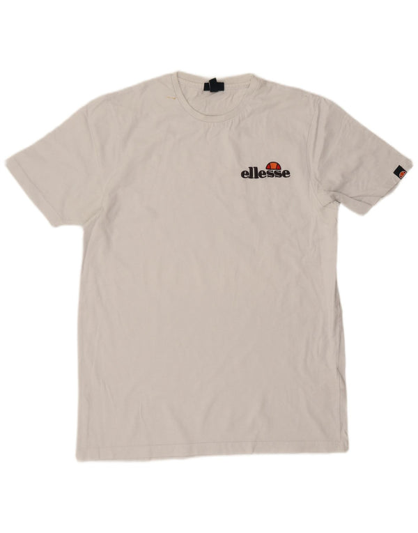 Camiseta masculina Ellesse Top grande de algodão branco