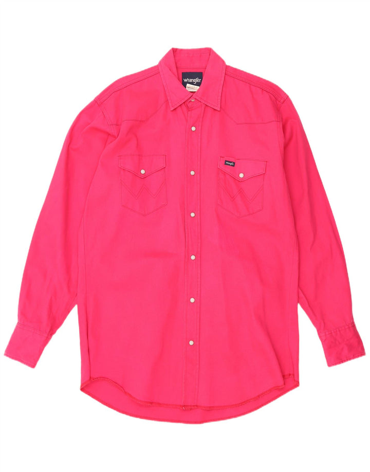 Camisa alta masculina WRANGLER grande algodão rosa