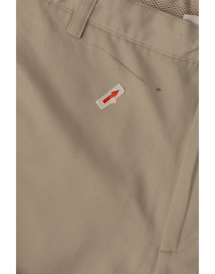 Izod Mens Cargo Shorts W36 Grande Poliéster Bege