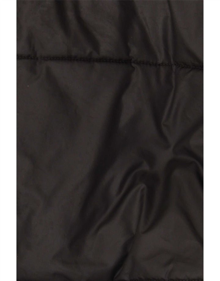 Jaqueta feminina Ellesse com capuz grande e acolchoada UK 12 poliéster preto médio