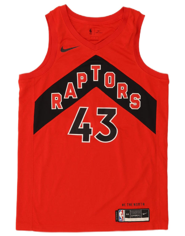 Nike Mens Toronto Raptors Graphic Vest Top Médio Vermelho Colorblock Poliéster