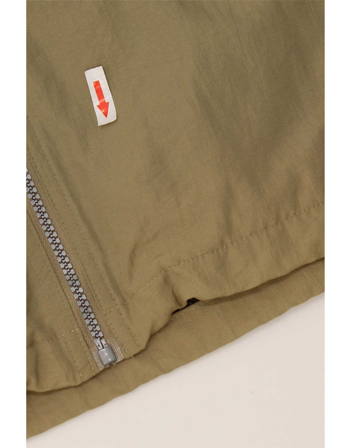 Jaqueta de chuva masculina Diadora UK 42 XL cáqui poliéster